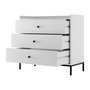 Voir la diapositive 3 : BEST MOBILIER Filipo - commode - blanc - 80 cm