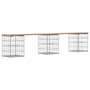 Voir la diapositive 5 : VIDAXL Banc de jardin design de gabion 203x31x42 cm bois massif de pin