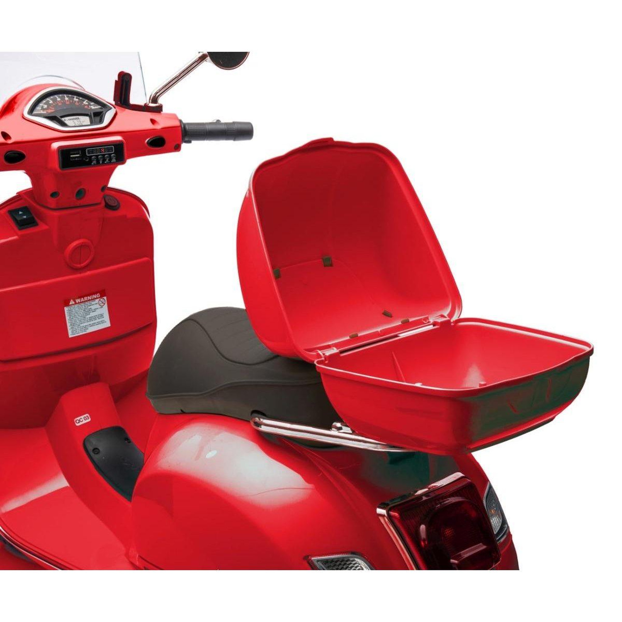 Voir la diapositive 3 : MILLY MALLY Voiture electrique vespa gts super rouge