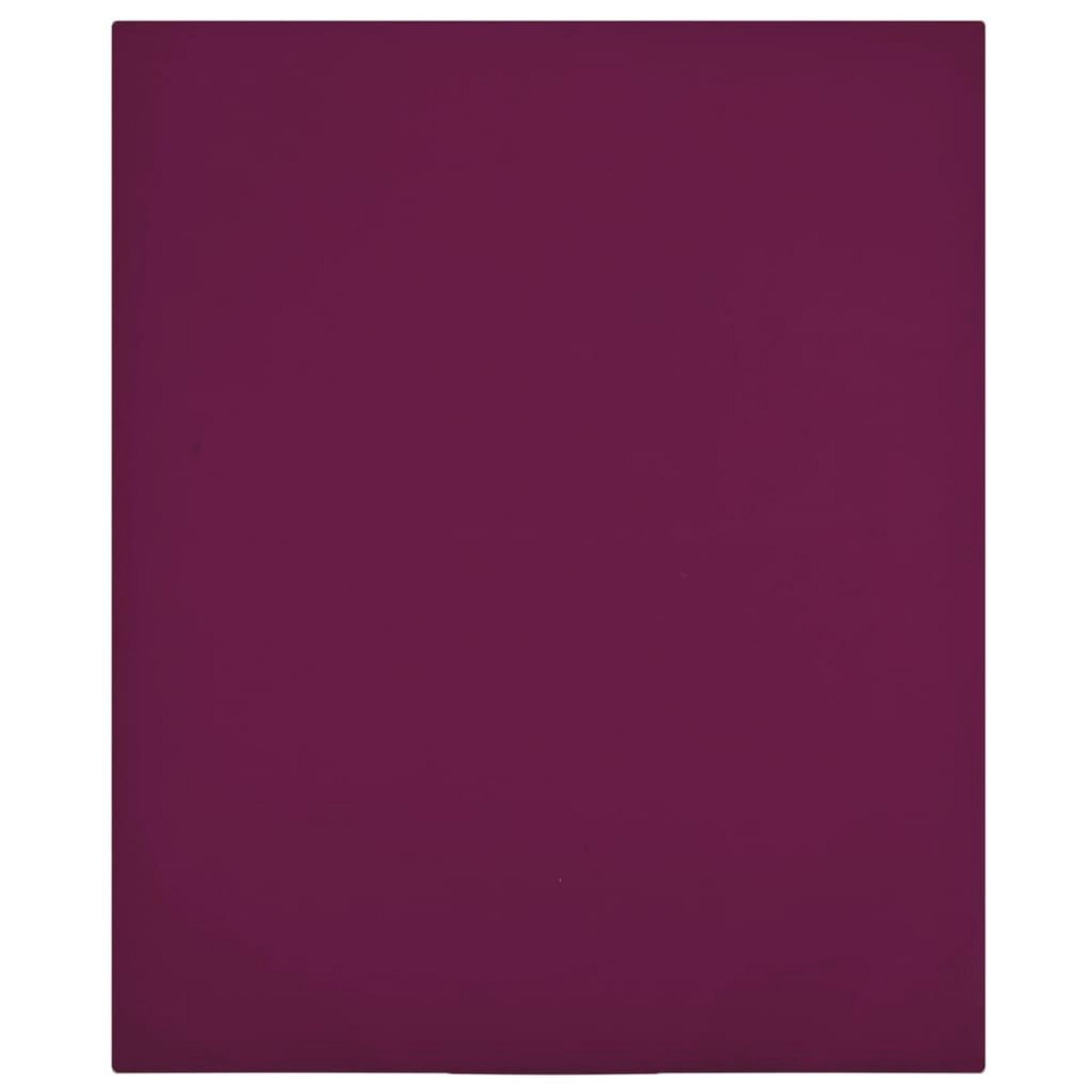 VIDAXL Draps-housses Jersey 2 pcs Bordeaux 160x200 cm Coton