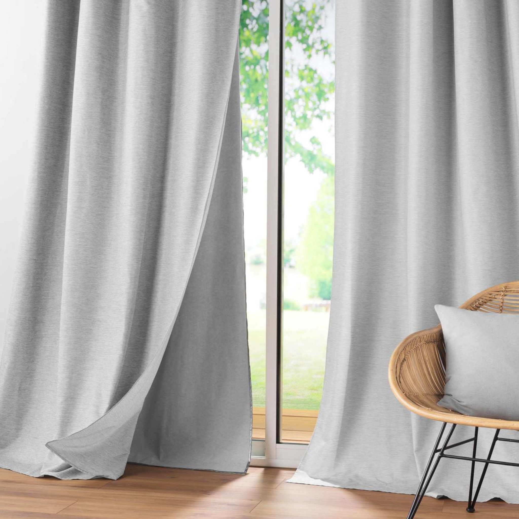 Voir la diapositive 3 : Douceur d'Intérieur Rideau occultant thermique  coverline  140x260cm gris