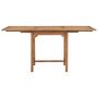 Voir la diapositive 5 : VIDAXL Table extensible de jardin (110-160)x80x75 cm Teck solide