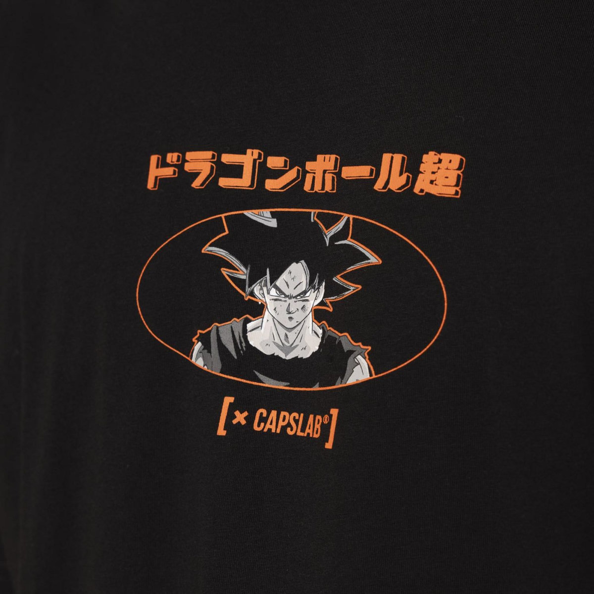CAPSLAB T-shirt en coton homme confort avec print Dragon Ball Super Instinct