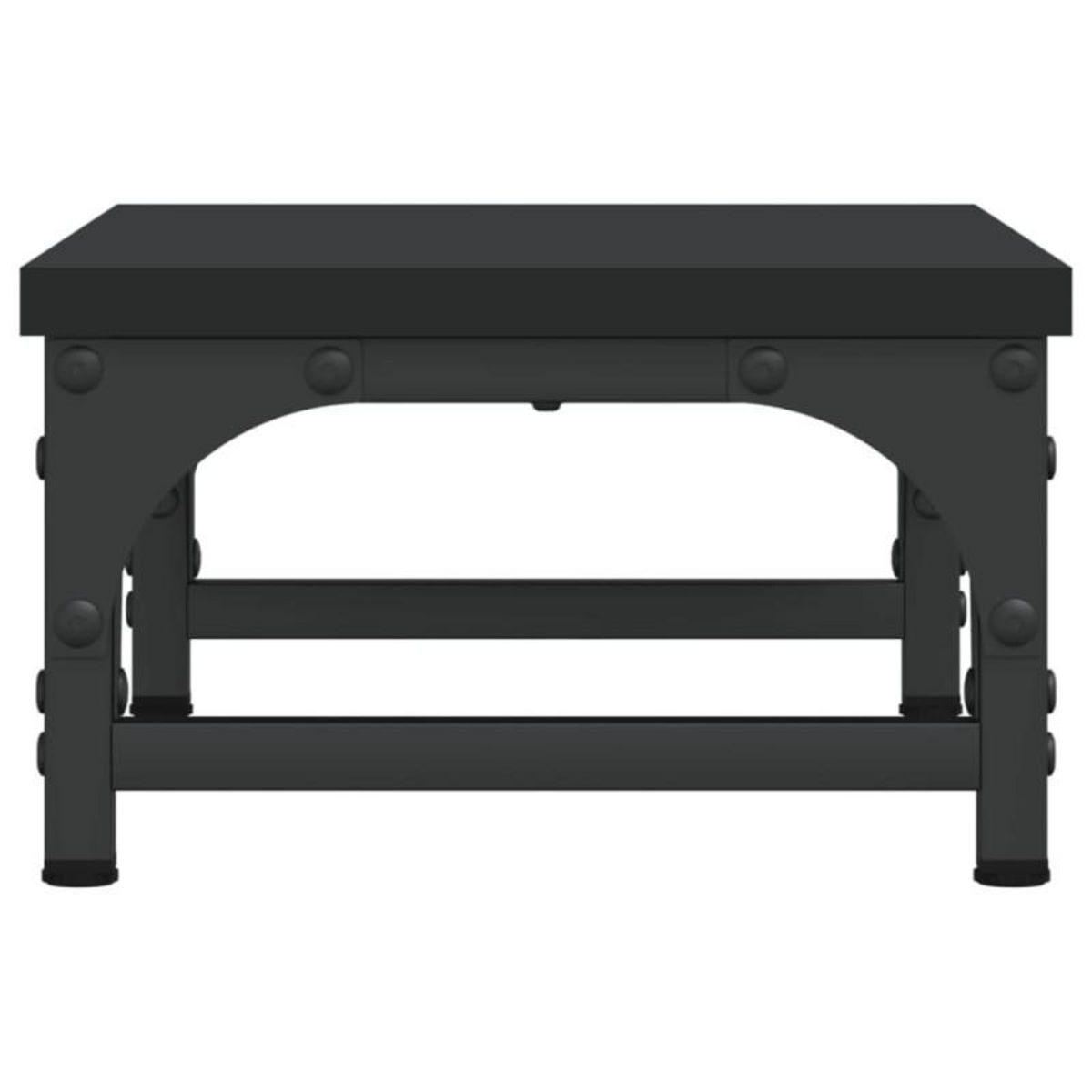 VIDAXL Support de moniteur noir 37x23x14 cm bois d ingénierie