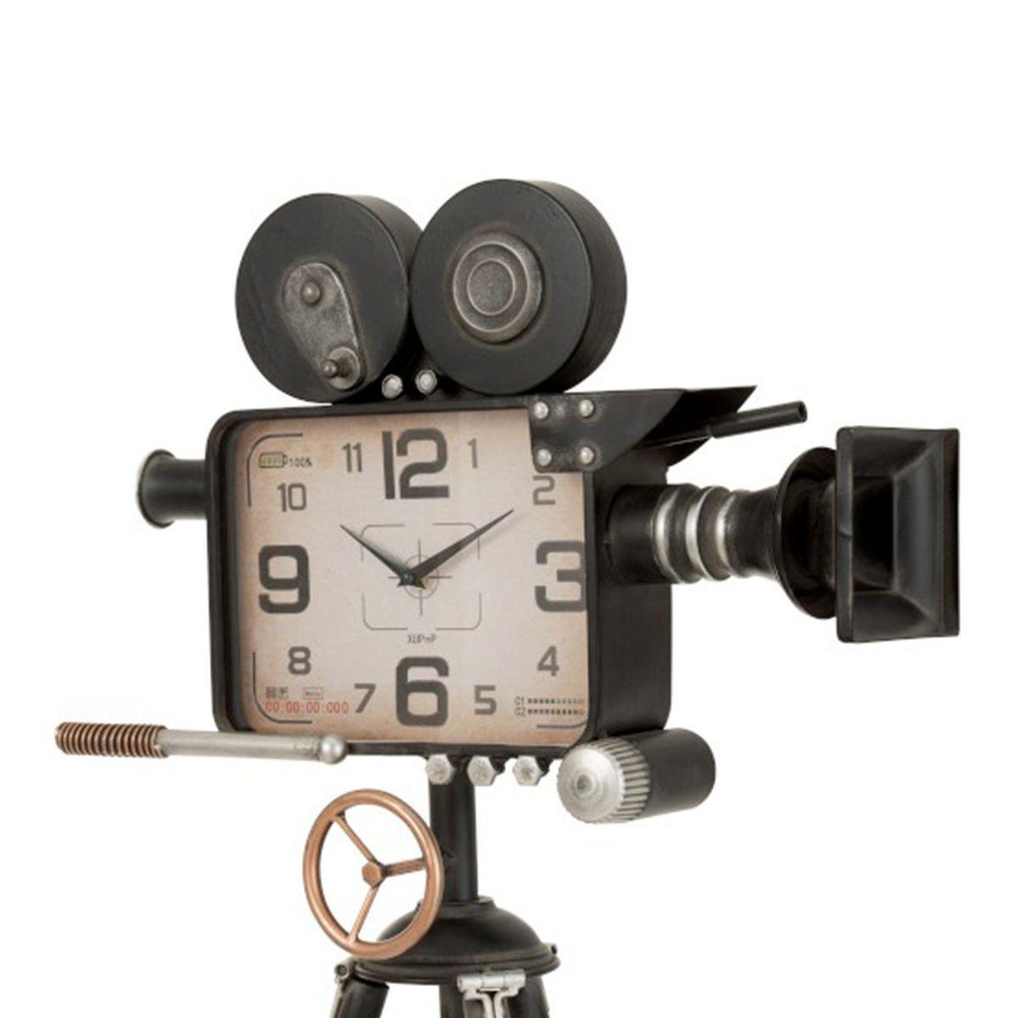 Voir la diapositive 2 : J-LINE Horloge design sur pied  camera  153cm noir