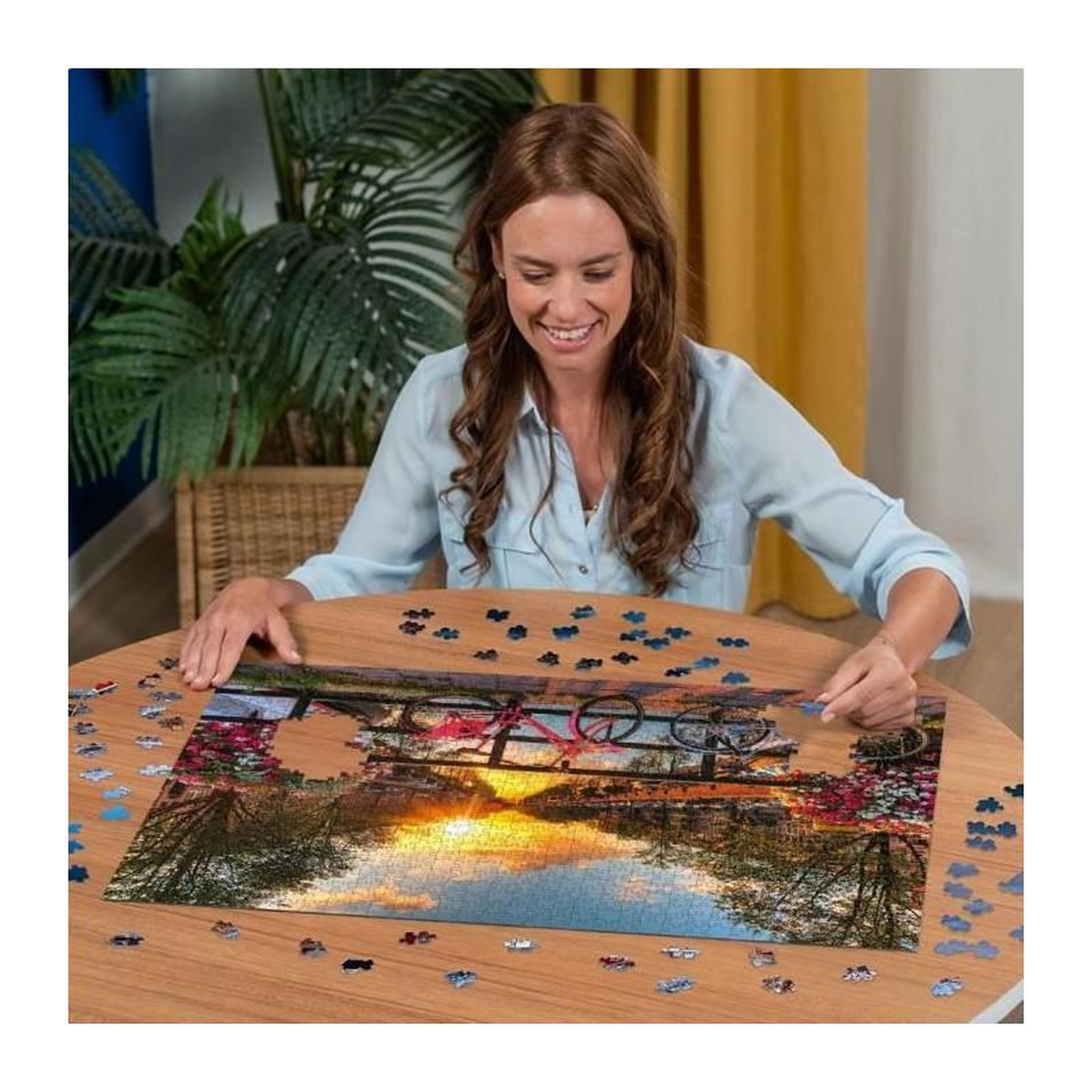Voir la diapositive 3 : RAVENSBURGER Puzzle 1000 pièces Vélos à Amsterdam – Paysage urbain – Adultes dès 14 ans – Ravensburger
