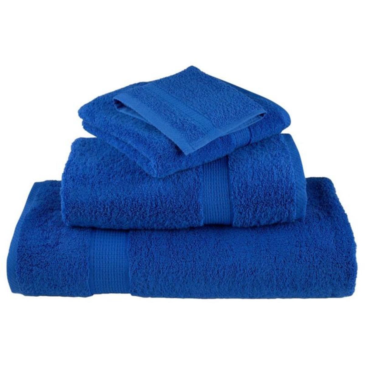 VIDAXL Serviettes de sauna de qualité supérieure SOLUND 4 pcs bleu