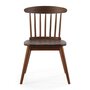 Voir la diapositive 2 : VS VENTA-STOCK Pack 2 chaises Ben en bois couleur noyer