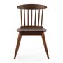 Voir la diapositive 2 : VS VENTA-STOCK Pack 2 chaises Ben en bois couleur noyer