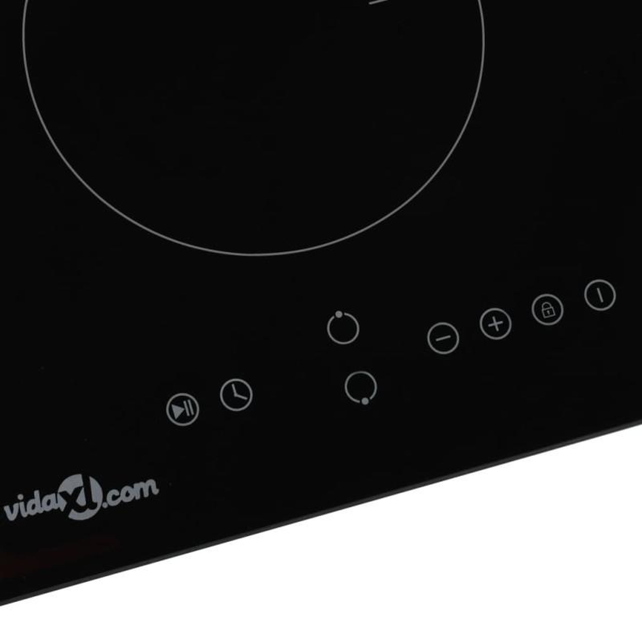 Voir la diapositive 3 : VIDAXL Plaque de cuisson à induction 2 brûleurs Contrôle tactile 3500W