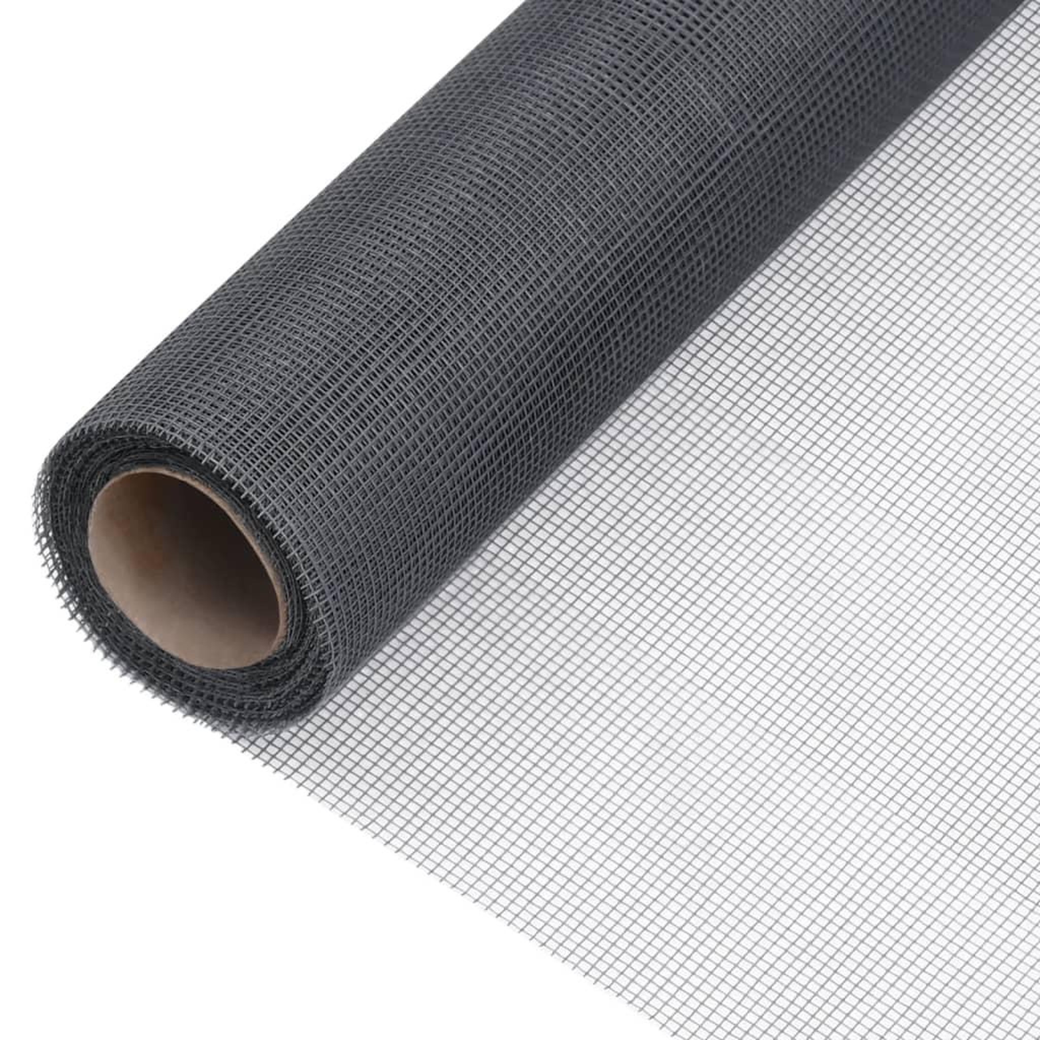 Voir la diapositive 1 : VIDAXL Ecran en treillis Fibre de verre 80x2000 cm Gris