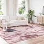 Voir la diapositive 3 : VIDAXL Tapis Shaggy a poils longs NAVARRA rose poudre 240x340 cm