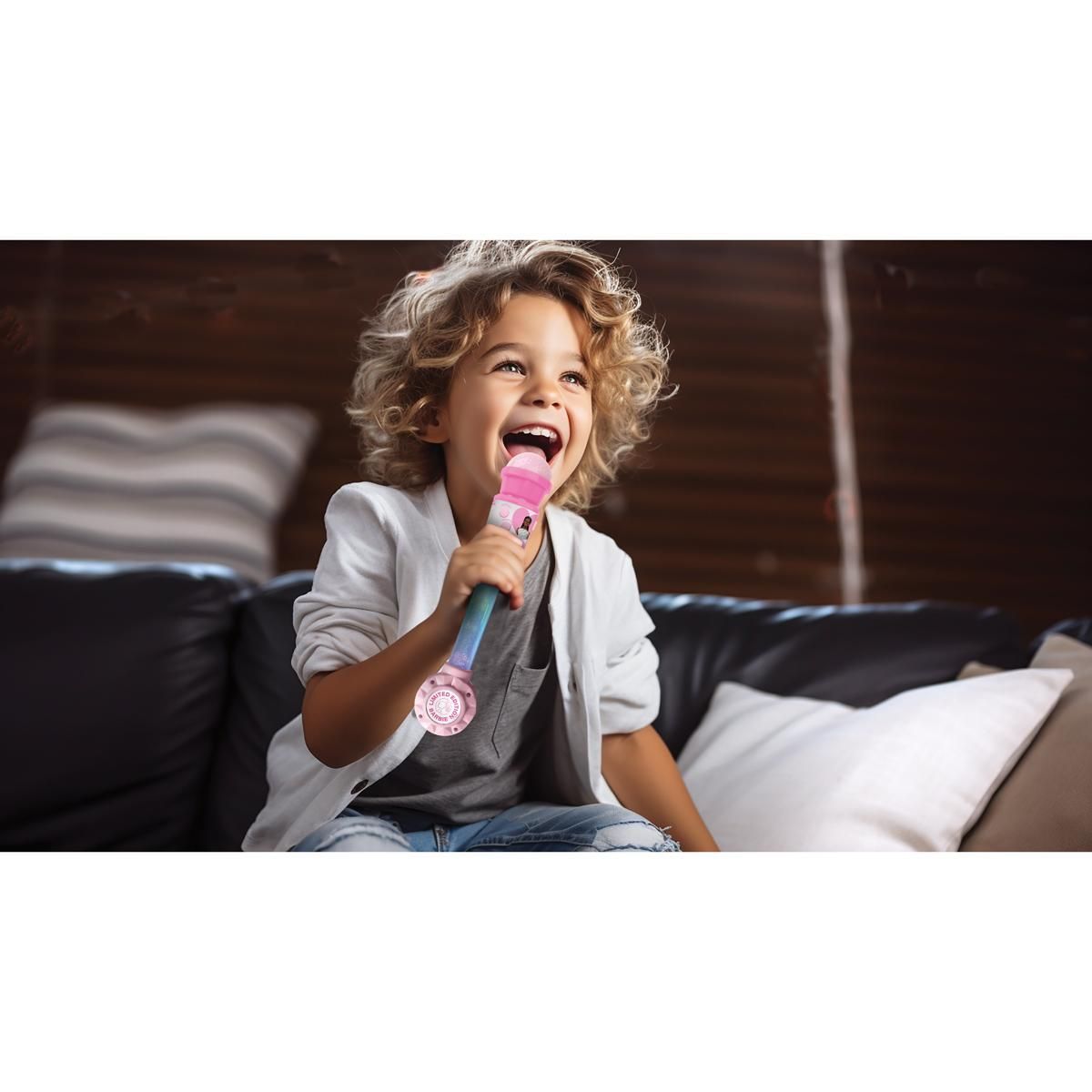 Lexibook Microphone Barbie avec tube lumineux et enceinte