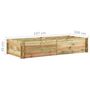 Voir la diapositive 6 : VIDAXL Jardiniere pour legumes Bois de pin impregne 197x100x40 cm