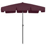 Voir la diapositive 2 : VIDAXL Parasol de plage rouge bordeaux 200x125 cm