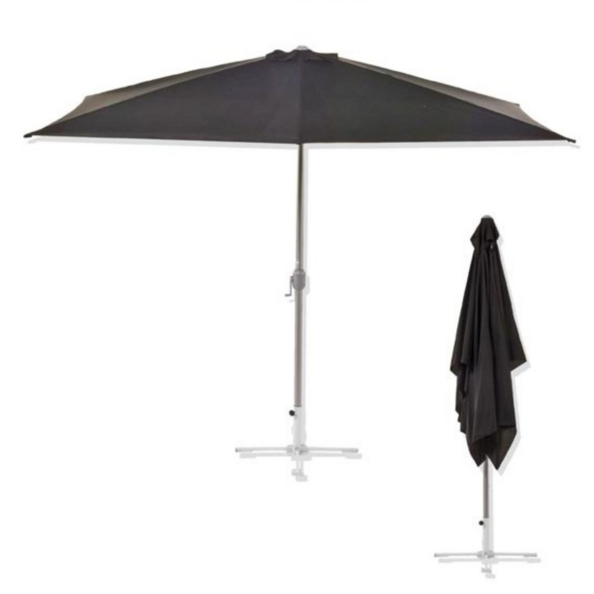 Parasol rectangulaire 2x3 m