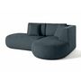 Voir la diapositive 4 : LISA DESIGN Santorini - canapé modulable d'angle droit + pouf - 4 places - en tissu texturé