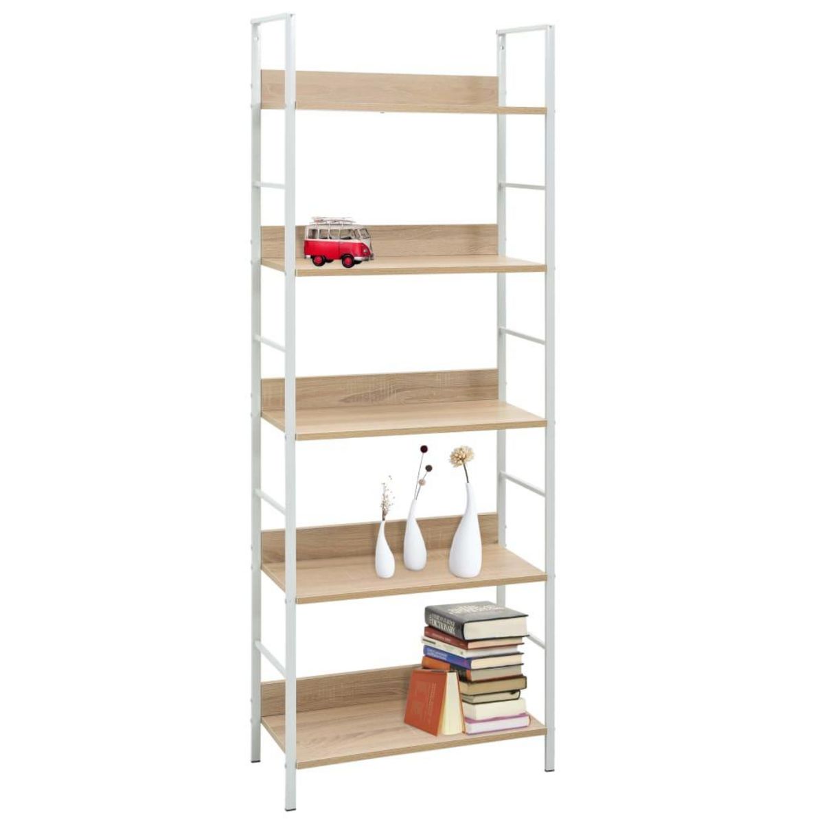 VIDAXL Bibliotheque a 5 niveaux chene 60x27,6x158,5 cm bois ingenierie