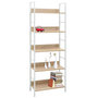 Voir la diapositive 2 : VIDAXL Bibliotheque a 5 niveaux chene 60x27,6x158,5 cm bois ingenierie