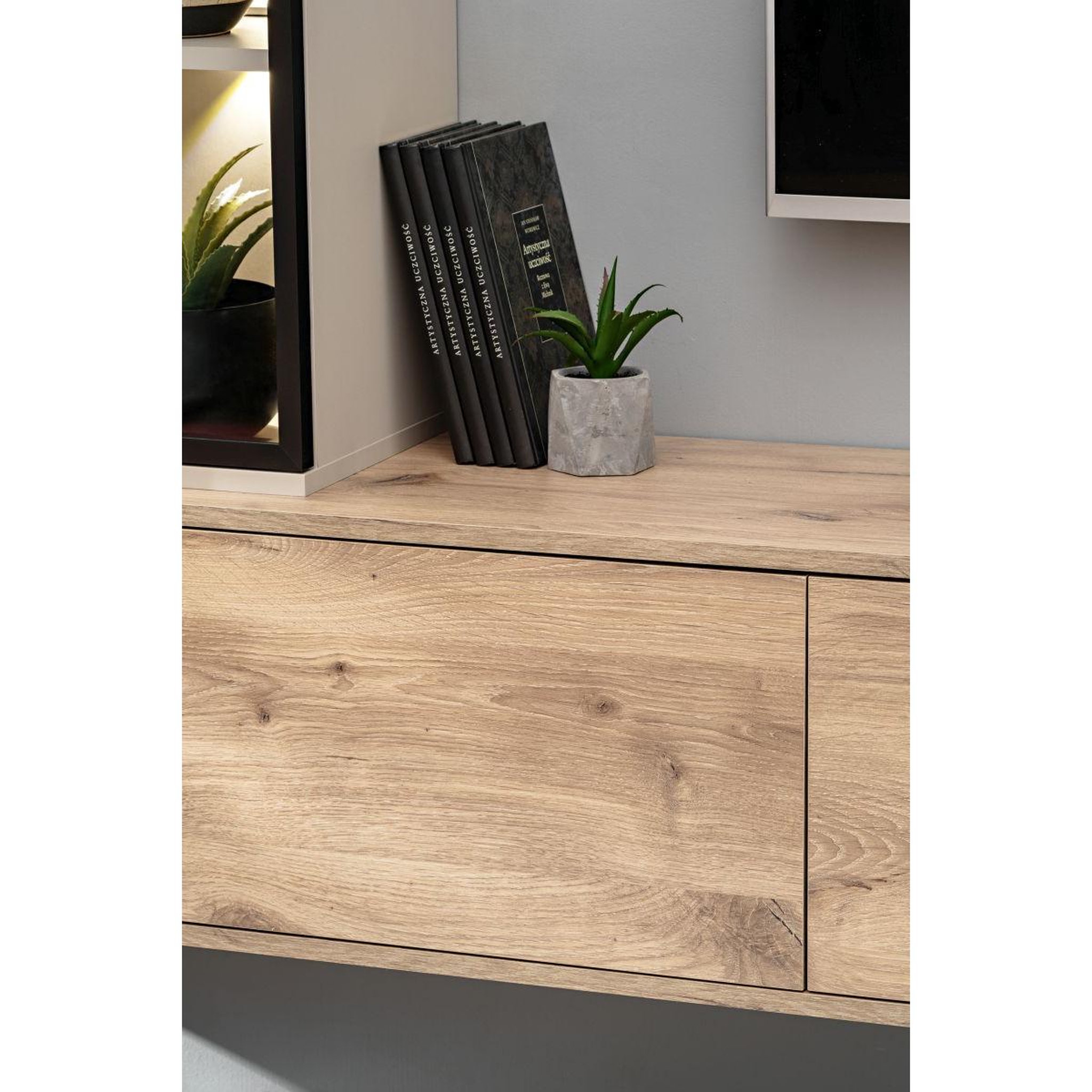 Voir la diapositive 6 : Paris Prix Ensemble meuble tv design  clare  240cm beige & naturel