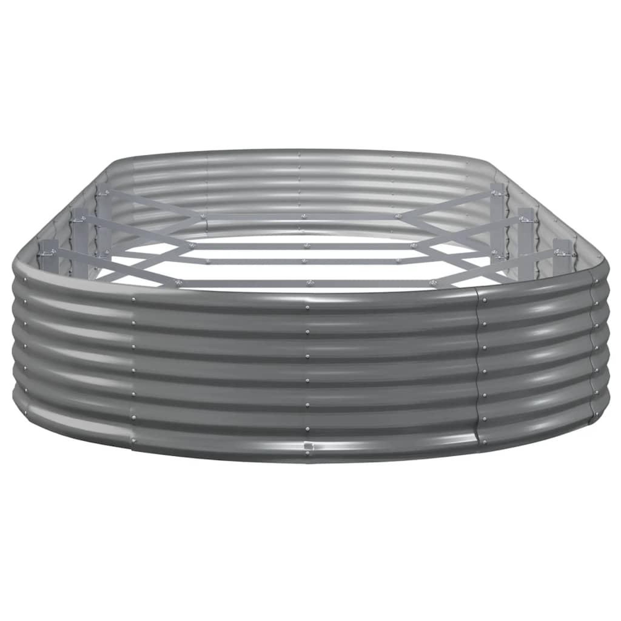 Voir la diapositive 4 : VIDAXL Lit sureleve de jardin Acier enduit de poudre 373x140x36cm gris