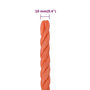 Voir la diapositive 6 : VIDAXL Corde de travail Orange 10 mm 50 m Polypropylene