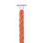 Voir la diapositive 6 : VIDAXL Corde de travail Orange 10 mm 50 m Polypropylene