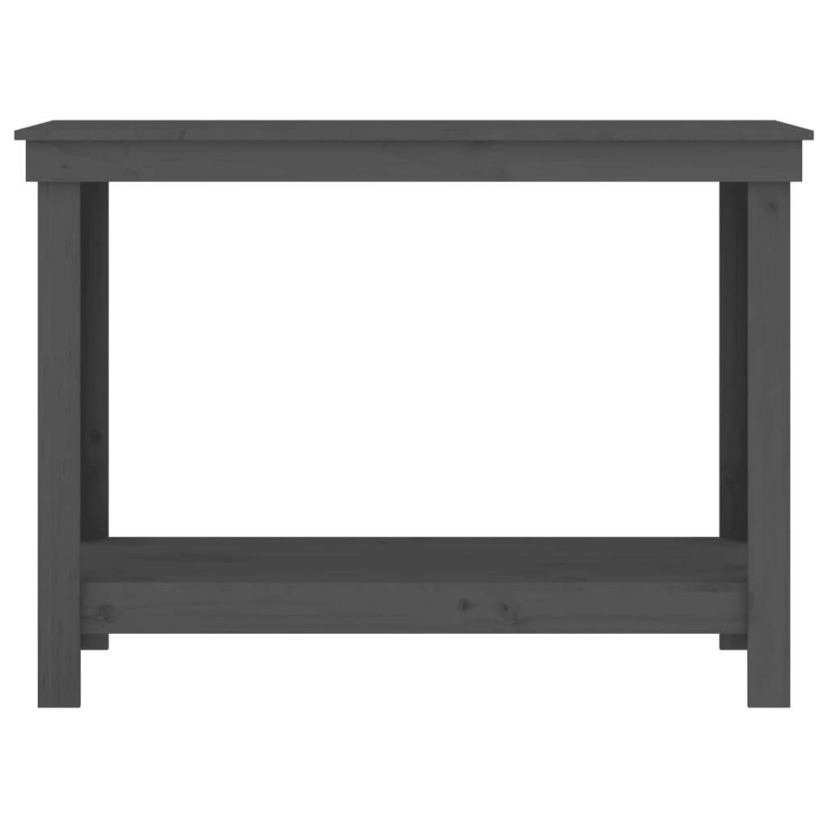 VIDAXL Banc de travail Gris 110x50x80 cm Bois de pin massif