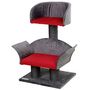Voir la diapositive 2 : KERBL Kerbl Arbre a chats Lounge Deluxe Gris et rouge 81548