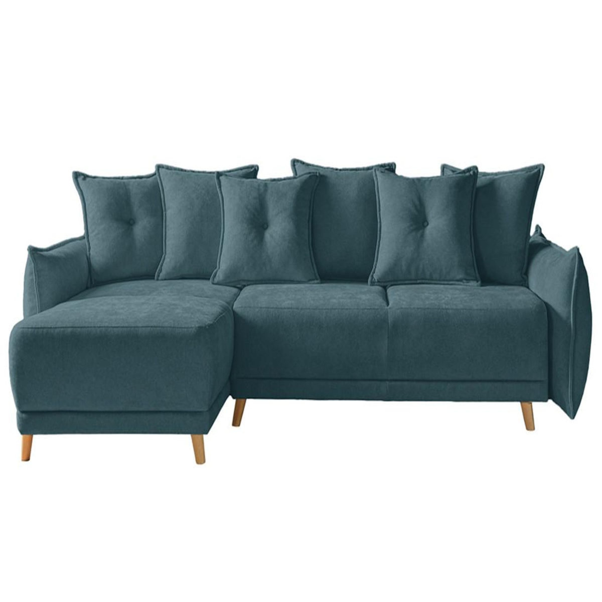 BEST MOBILIER Lena - canapé d'angle réversible convertible - 4 places - style scandinave