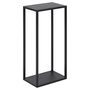 Voir la diapositive 1 : TOILINUX Grande Etagère murale rectangulaire Célong 2 tablettes en métal - L.30cm x H.60cm - Noir