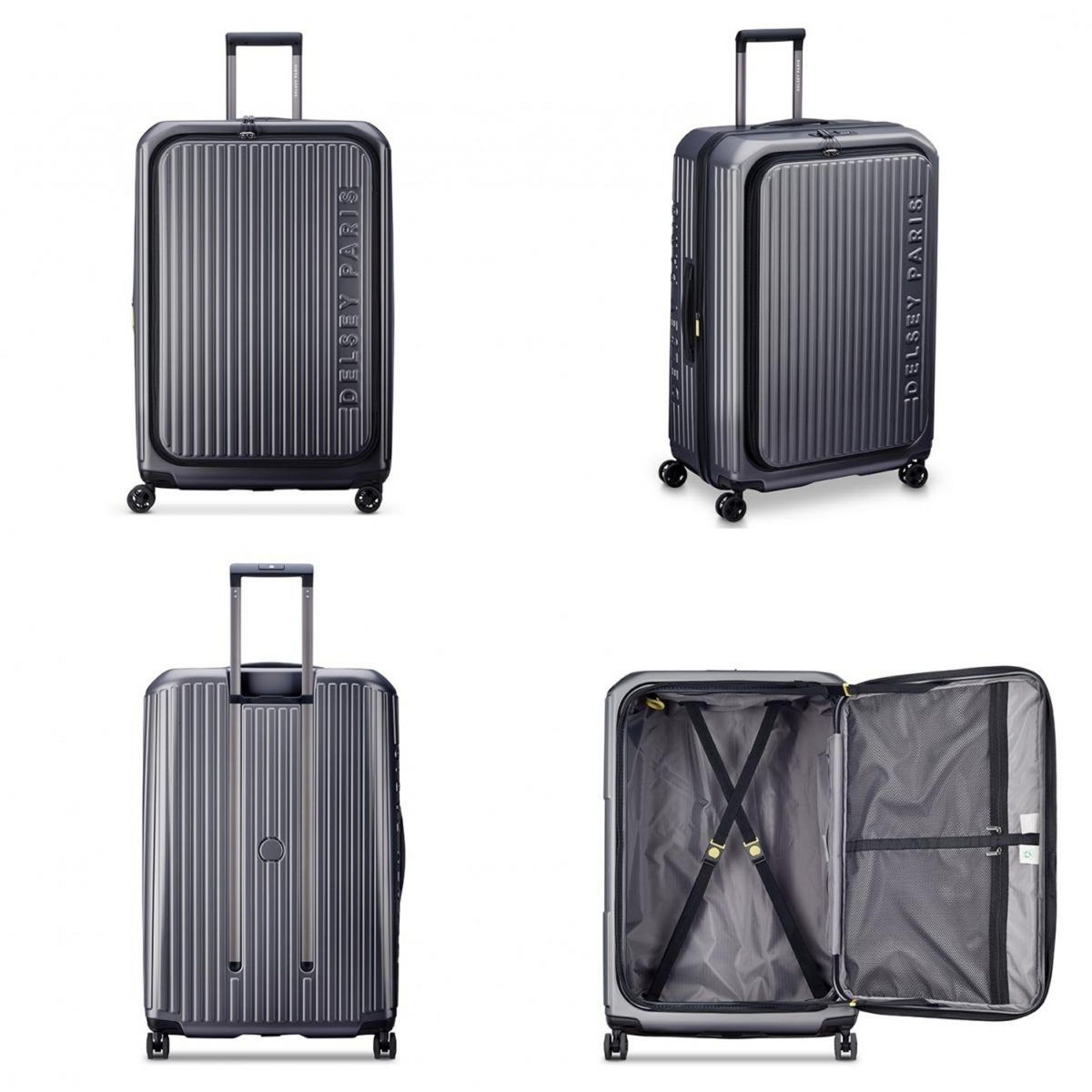 Delsey Grande valise rigide Securitime Zip TSA polycarbonate 76,5cm