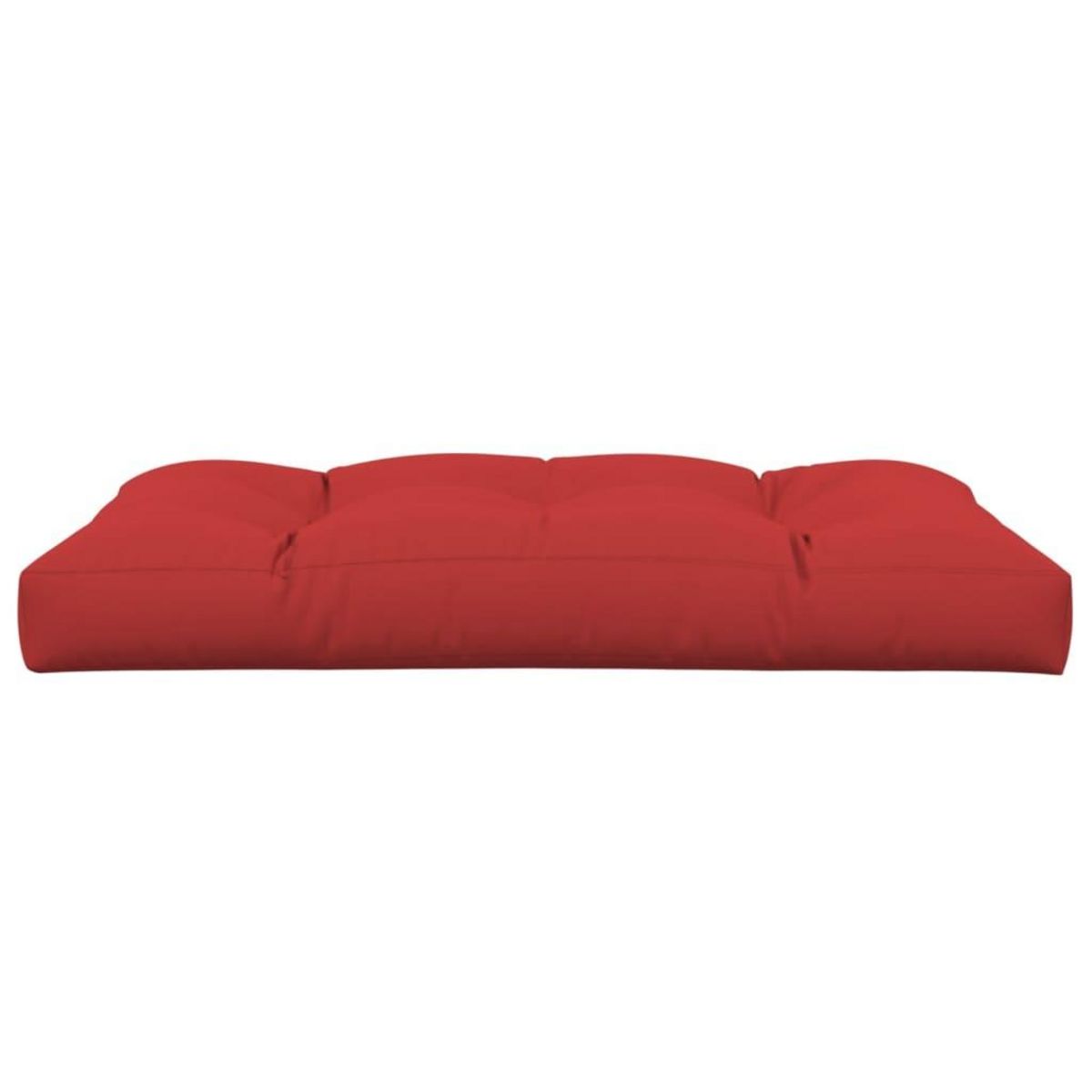 VIDAXL Coussin de palette rouge 120x80x12 cm tissu