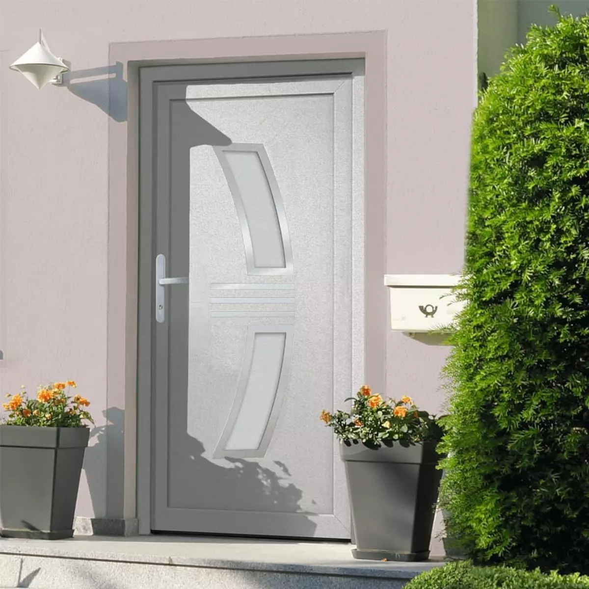 VIDAXL Porte d'entree Blanc 98x200 cm PVC