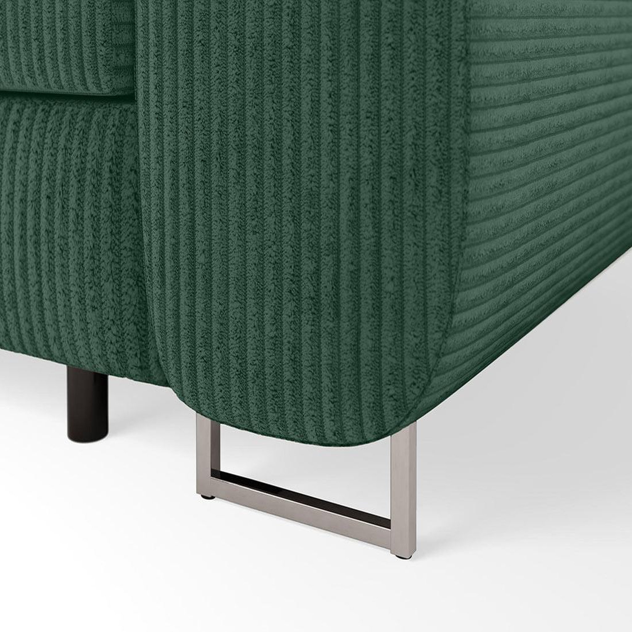 Voir la diapositive 6 : BEST MOBILIER Pablo - canapé droit 2 places avec têtières ajustables - en velours côtelé