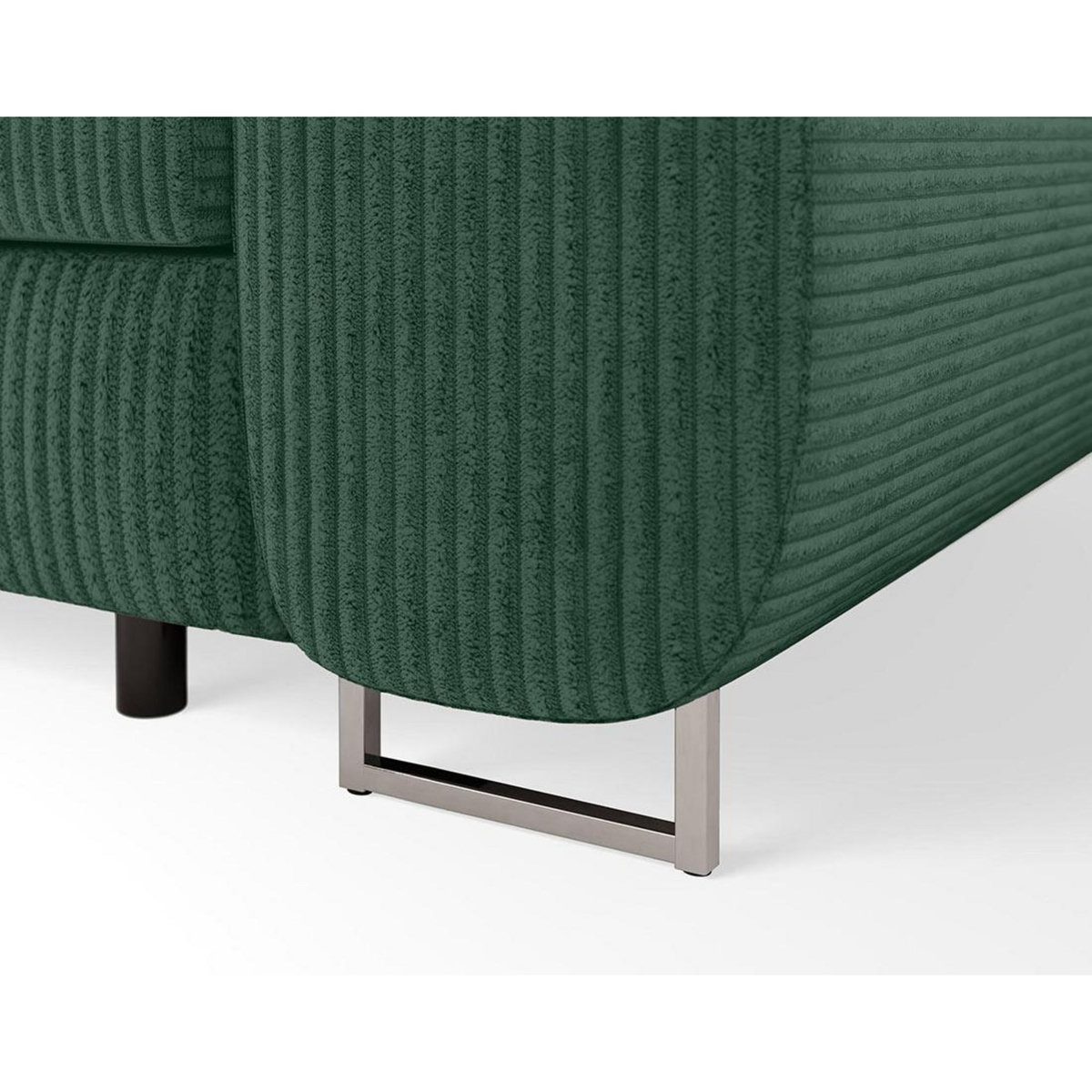 BEST MOBILIER Pablo - canapé droit 2 places avec têtières ajustables - en velours côtelé