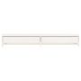 Voir la diapositive 5 : VIDAXL Support de moniteur Blanc 100x27x15 cm Bois de pin solide