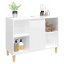 Voir la diapositive 4 : VIDAXL Meuble d'evier blanc brillant 80x33x60 cm bois d'ingenierie