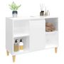 Voir la diapositive 4 : VIDAXL Meuble d'evier blanc brillant 80x33x60 cm bois d'ingenierie