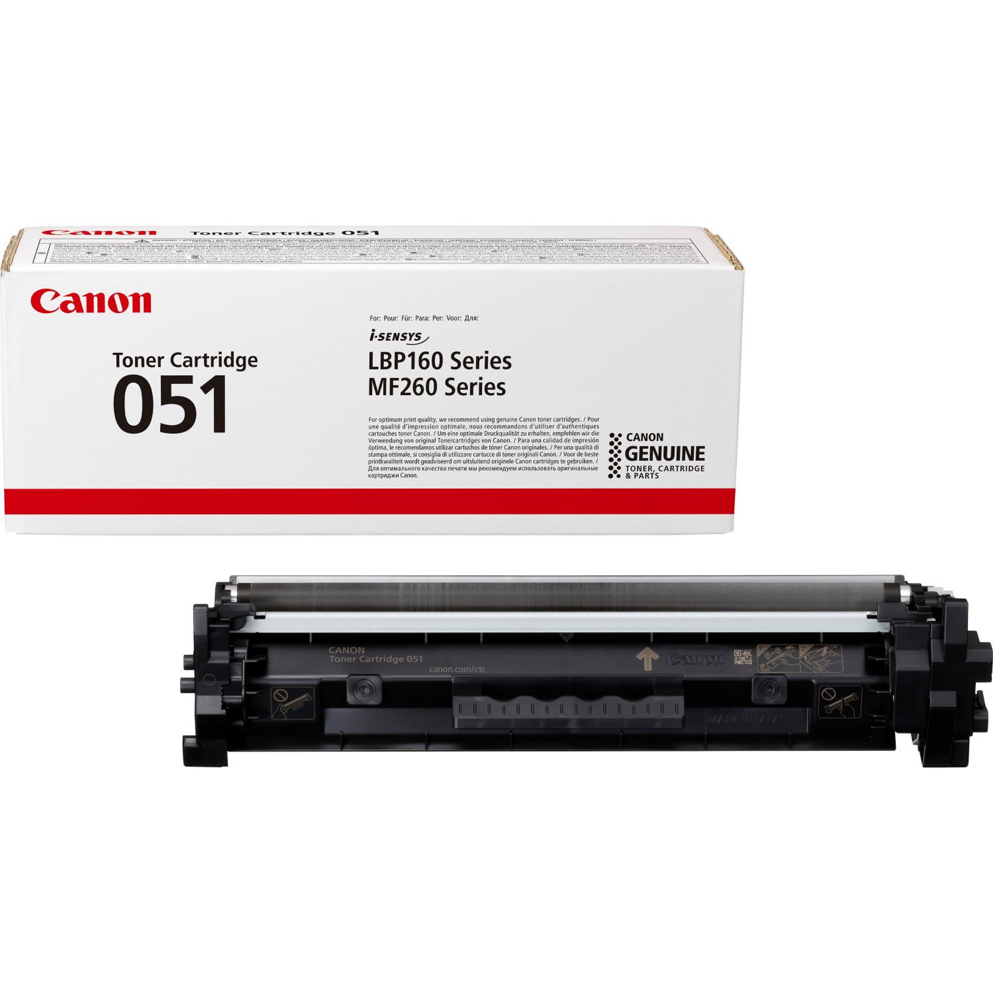 Voir la diapositive 2 : Canon Cartouche de toner Canon 051 Noir Original pour imageCLASS LBP162 et MF264
