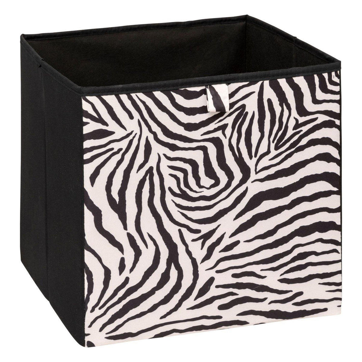 FIVE Boîte de rangement ZEBRA - L. 31 x l. 31 x H. 31 cm - Noir