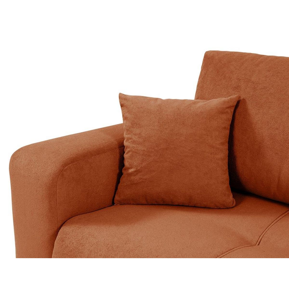 BEST MOBILIER Nicole - canapé d'angle réversible 4 places convertible avec coffre en tissu