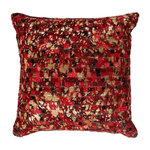 Paris Prix Coussin Déco  Finish  45x45cm Rouge & Or