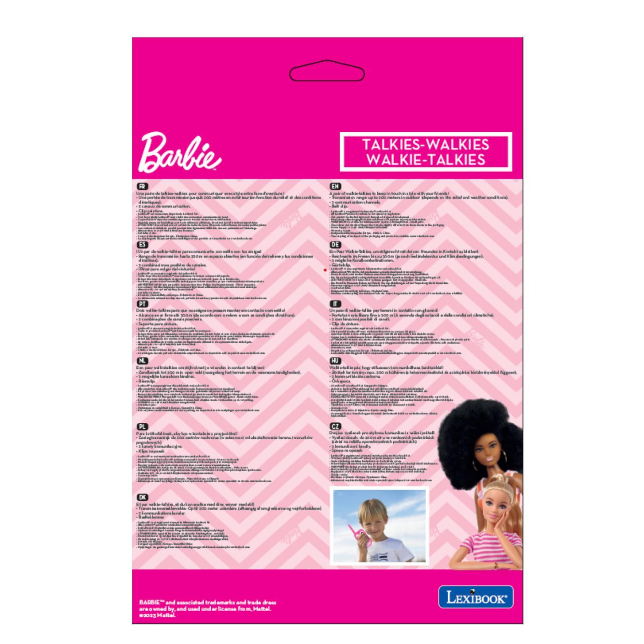 Voir la diapositive 4 : Lexibook Talkies-Walkies Barbie portée 200m