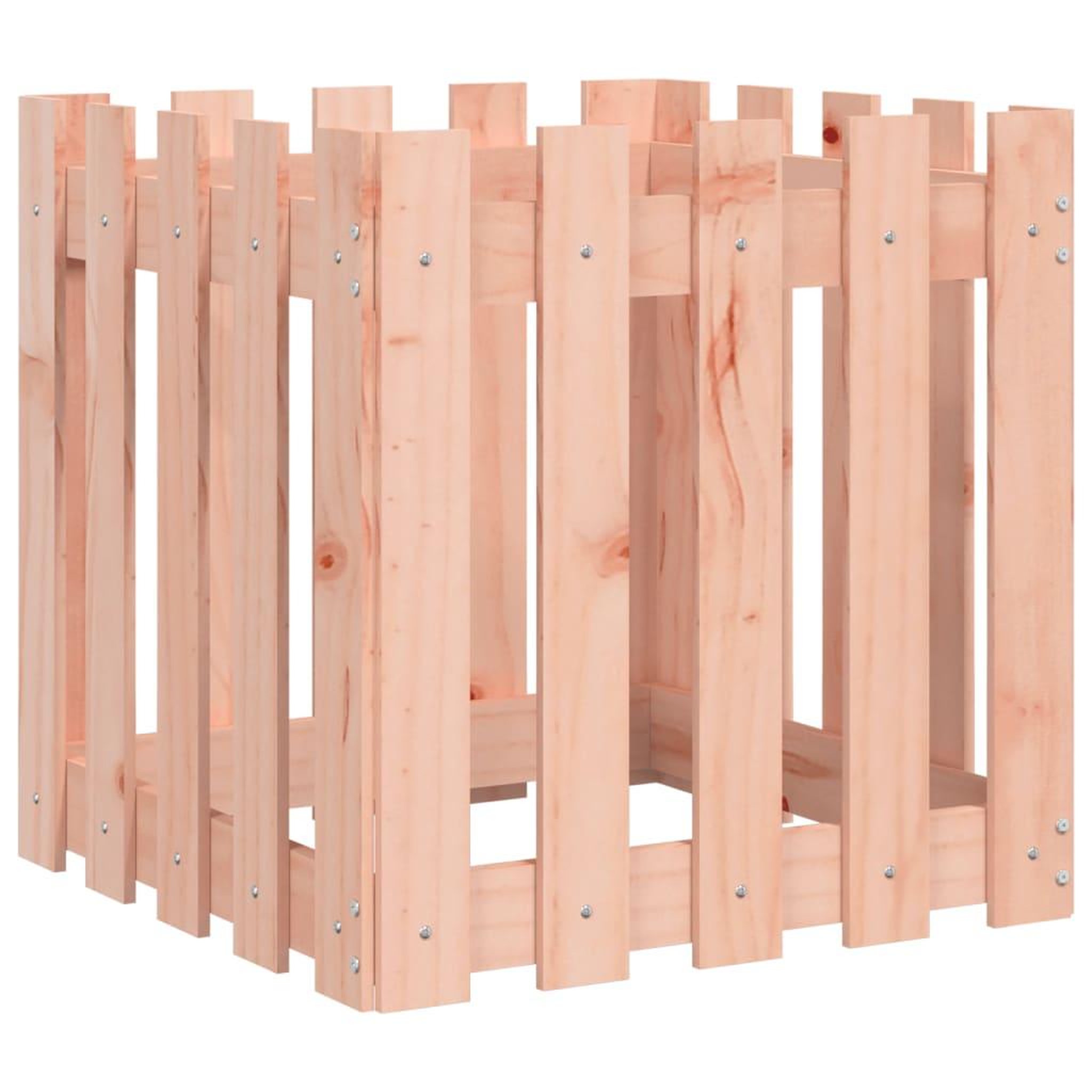 Voir la diapositive 2 : VIDAXL Jardiniere avec design de cloture 50x50x50 cm Douglas massif