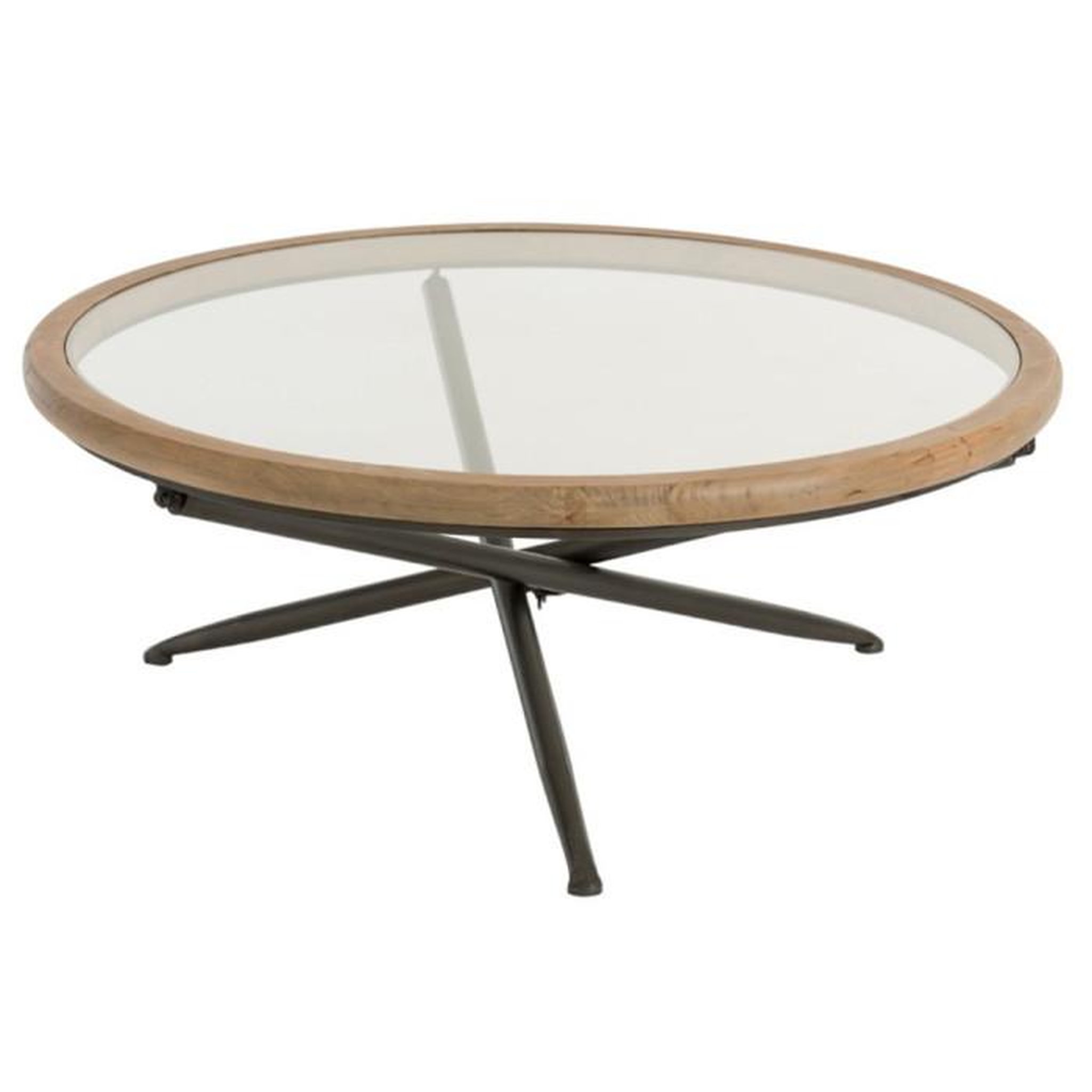 Voir la diapositive 1 : Paris Prix Table Basse Ronde  Bruxelles  100cm Naturel