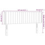 Voir la diapositive 6 : VIDAXL Tete de lit avec oreilles Gris fonce 147x16x78/88 cm Velours