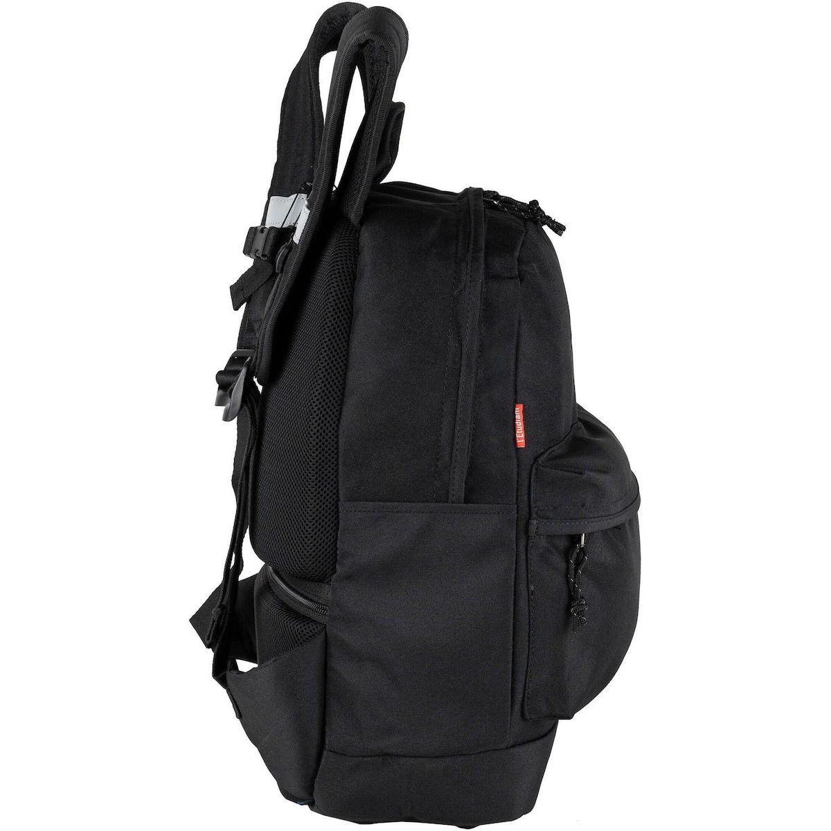 l'étudiant Sac à dos 1 compartiment souple noir