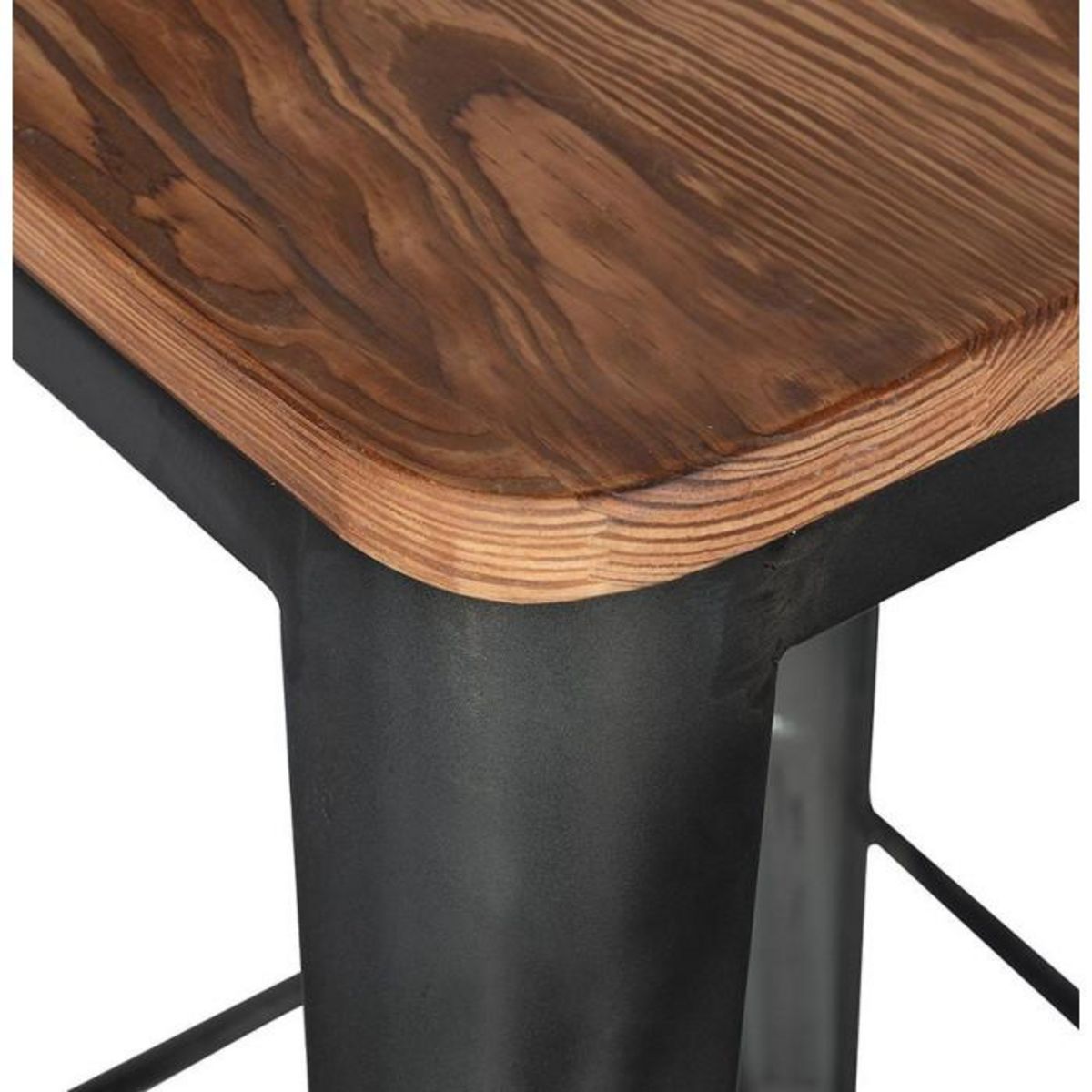 Paris Prix Tabouret de Bar Design  Kary  94cm Noir