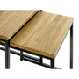 Voir la diapositive 4 : Paris Prix Lot de 2 Tables Gigognes  Pika  46cm Chêne & Noir